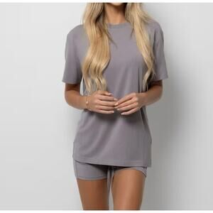 NWOT Comfrt Cloud Lounge T-Shirt Small Steel